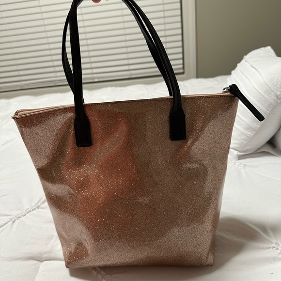 Kate Spade Rose Gold Glitter Purse - Picture 2 of 7